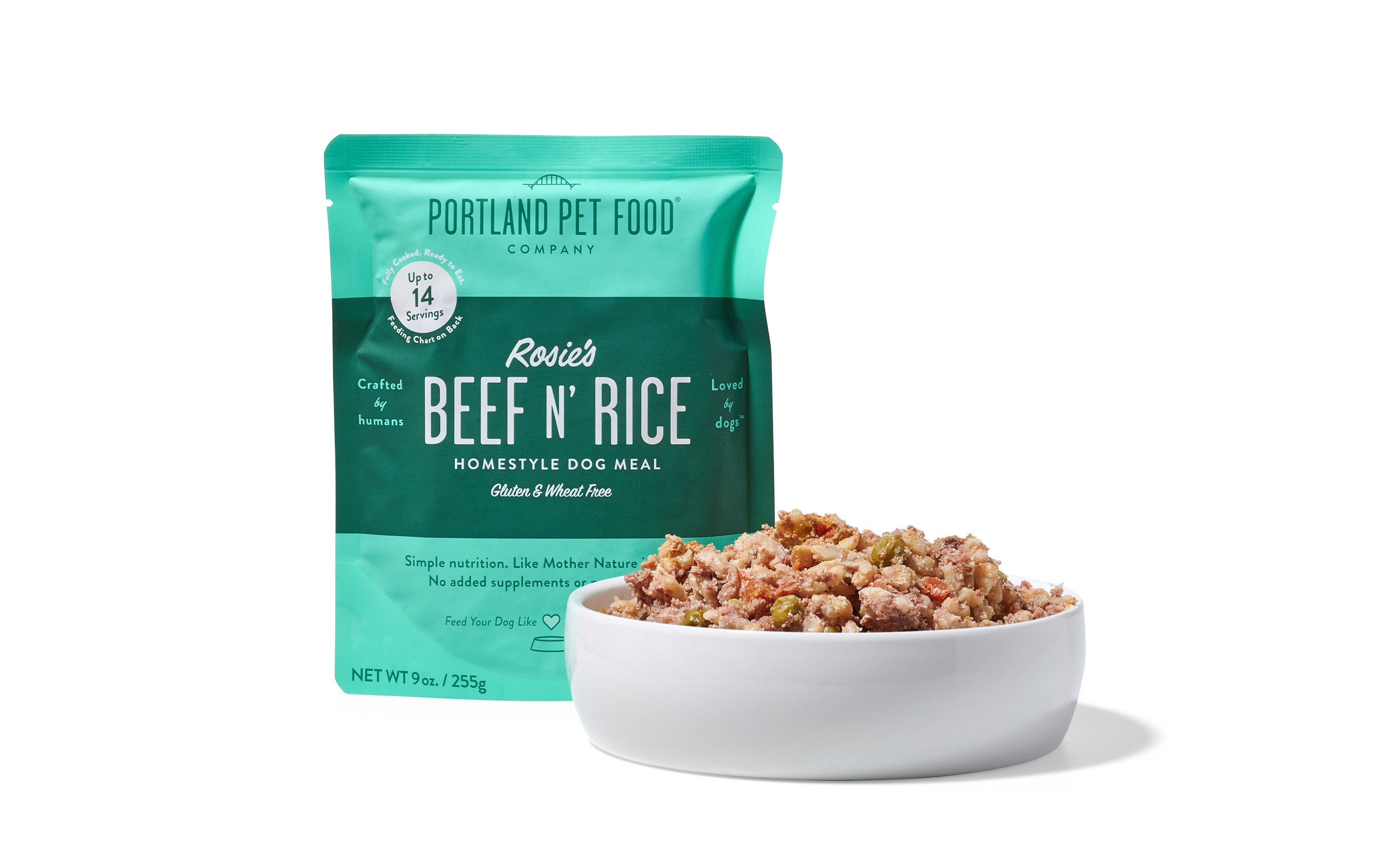Rosie's Beef n Rice Homestyle Dog Meal