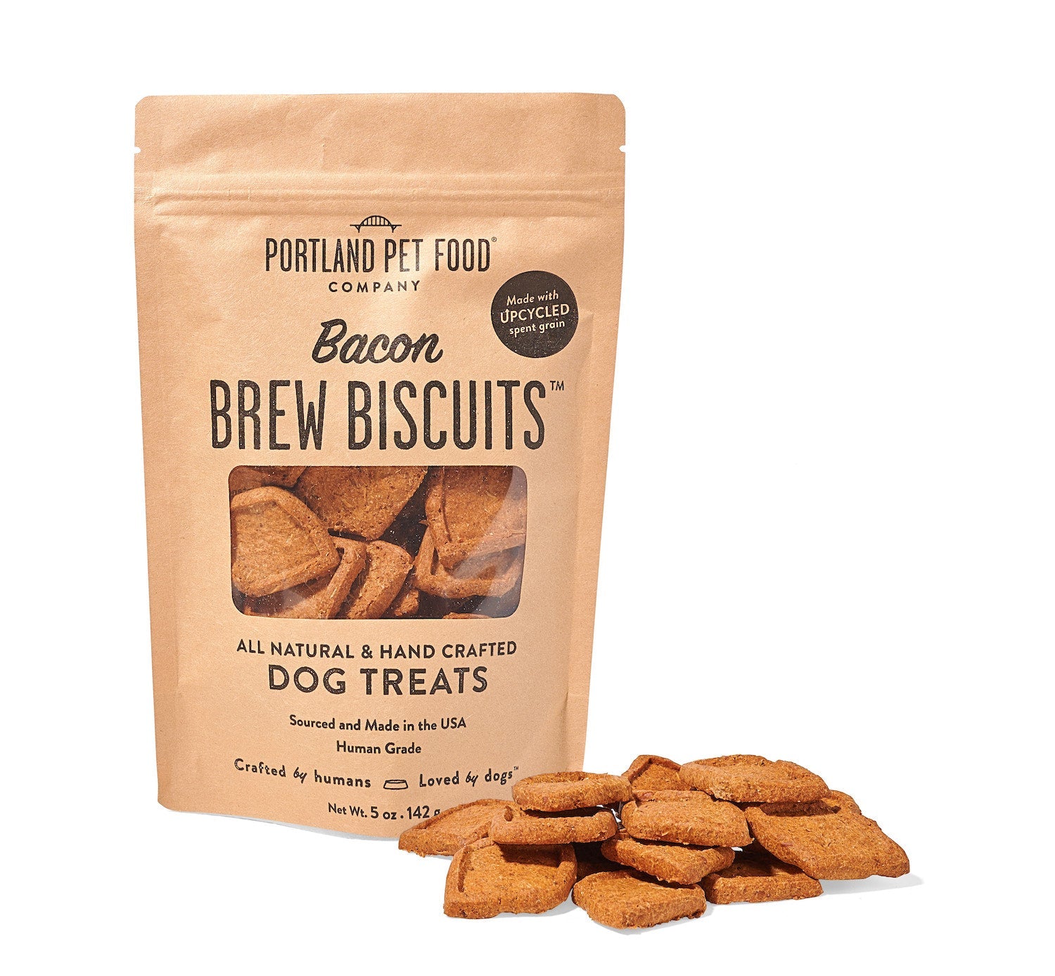 Brew Biscuits with Bacon - Portland Pet Food Company