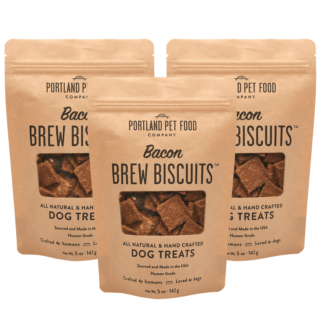 Brew Biscuits with Bacon - Portland Pet Food Company