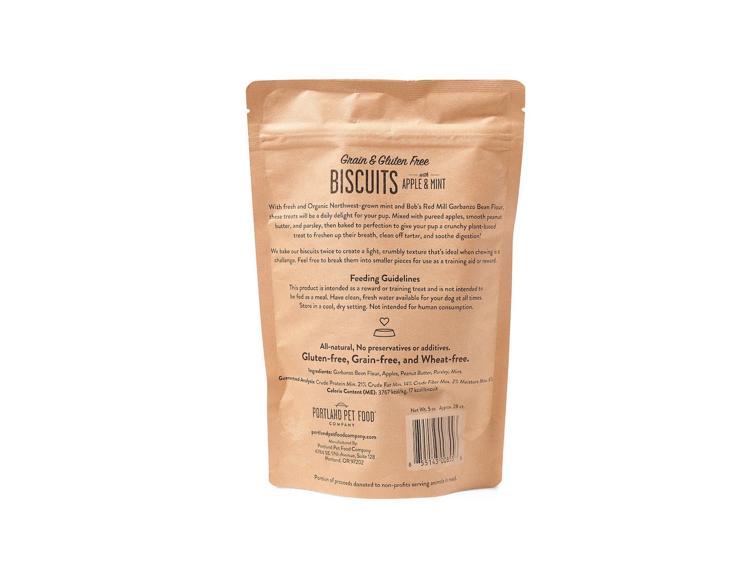 Grain & Gluten - Free Apple & Mint Biscuits - Portland Pet Food Company