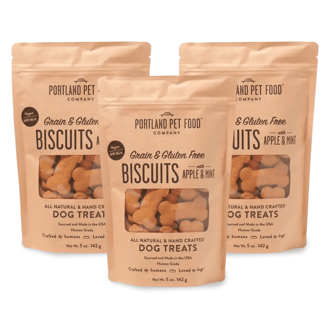 Grain & Gluten - Free Apple & Mint Biscuits - Portland Pet Food Company