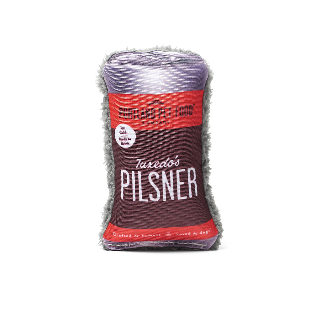 Tuxedo's Pilsner Plush Brew Can Toy