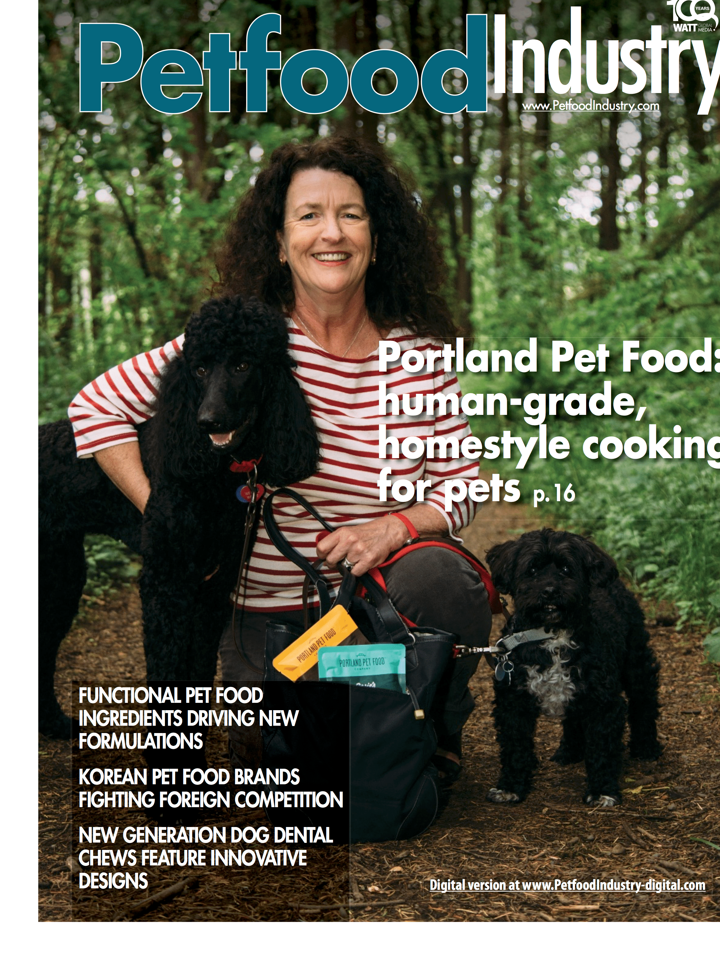 Portland Pet Food Company Makes the Cover of Petfood Industry Magazine! - Portland Pet Food Company