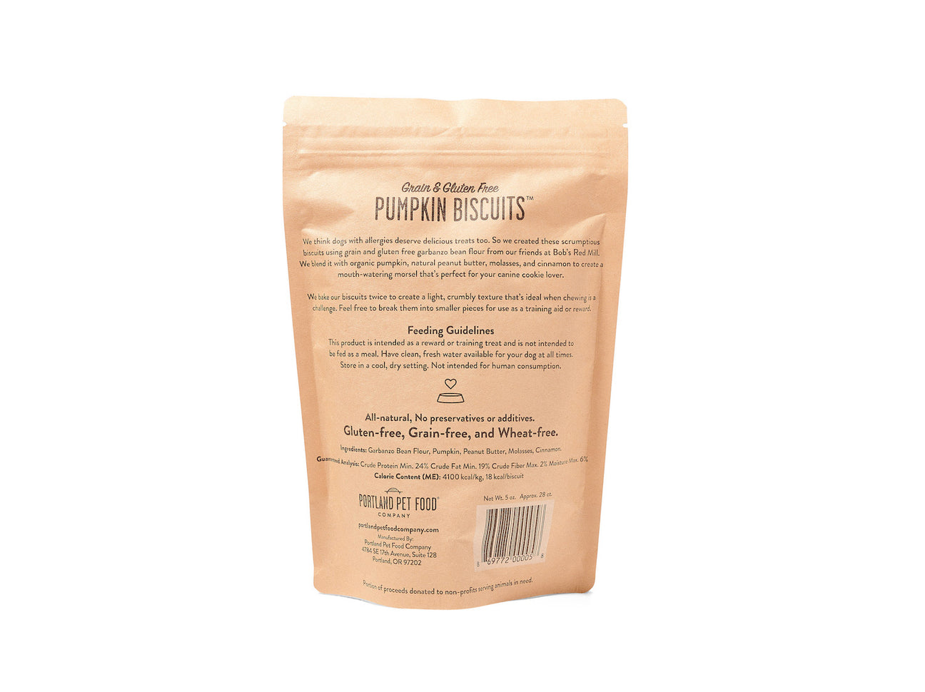 Pumpkin Dog Treats For Picky Eaters Gluten, Grain Free Portland Pet Food Company